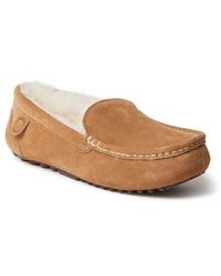 Dearfoams - Fireside Mel Genuine Shearling Moccasin Slipper - Lyst