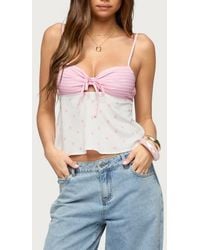 Edikted - Tilly Mixed Print Top - Lyst