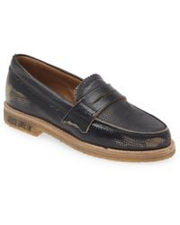 Golden Goose - Jerry Grained Leather Penny Loafer - Lyst