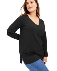 June + Vie - Long-Sleeve V-Neck One + Only Tunic - Lyst