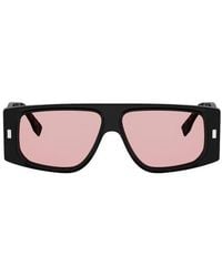 Fendi - Ff Squared 56Mm Rectangular Sunglasses - Lyst