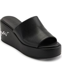 Karl Lagerfeld - Calvina Platform Wedge Sandal - Lyst