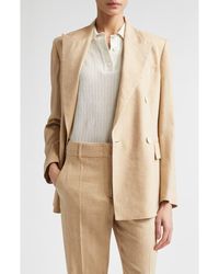 Eleventy - Double Breasted Linen & Wool Jacket - Lyst