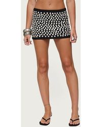 Edikted - Ada Iridescent Button Knit Miniskirt - Lyst
