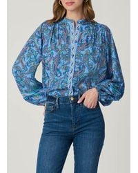 Shoshanna - Cameron Pelotas Border Paisley Top - Lyst