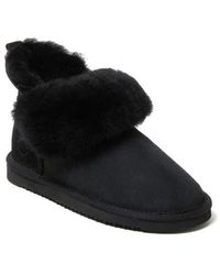 Dearfoams - Fireside Perth Genuine Shearling Foldover Boot - Lyst