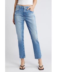 AG Jeans - Ex-boyfriend Distressed Slouchy Slim Ankle Jeans - Lyst