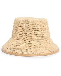 Vince - Woven Raffia Bucket Hat - Lyst