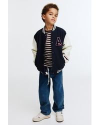 H&M - Motif-Detail Baseball Jacket - Lyst