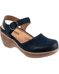 Softwalk - Mabelle Ankle Strap Platform Clog - Lyst