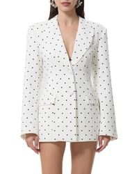 AFRM - Polka Dot Pinch Waist Blazer - Lyst