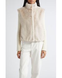 Herno - Faux Fux Vest - Lyst