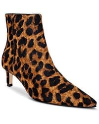 L'Agence - Lilly Iii Genuine Calf Hair Pointed Toe Bootie - Lyst