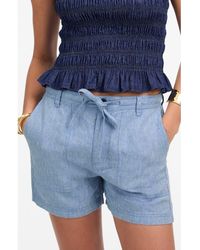 Madewell - Drawstring Linen Shorts - Lyst
