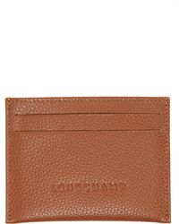 Longchamp - Le Foulonné Leather Card Case - Lyst