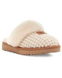 UGG - Cozy Knit Genuine Shearling Slipper - Lyst