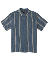 Billabong - Sundays Stripe Jacquard Short Sleeve Button-up Shirt - Lyst