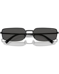 Prada - 59mm Rectangular Sunglasses - Lyst