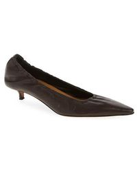 Atp Atelier - Petina Leather Pointed Toe Pump - Lyst
