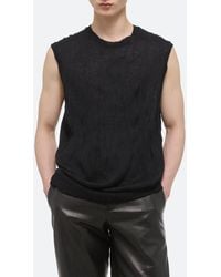 Helmut Lang - Gender Inclusive Crushed Knit Sleeveless Sweater - Lyst