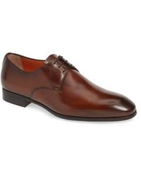 Santoni - Induct Plain Toe Derby - Lyst