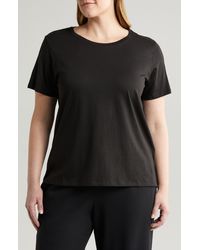 Eileen Fisher - Organic Cotton T-shirt - Lyst