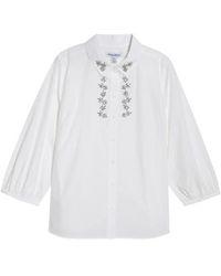 Tommy Bahama - Oceana Isle Rhinestone Cotton Poplin Button-Up Shirt - Lyst