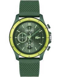 Lacoste - Neoheritage Chronograph Silicone Strap Watch - Lyst