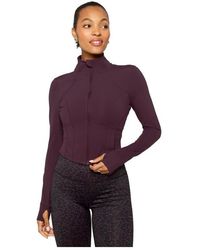 Fabletics - Perfect Storm Cropped Train Jacket - Lyst