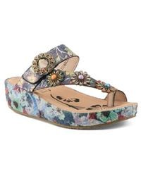 Spring Step - Blissbloom Platform Wedge Flip Flop - Lyst