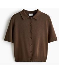 H&M - Collared Cardigan - Lyst