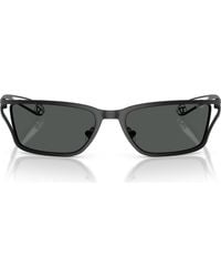 DIESEL - Dl1015 58Mm Rectangular Sunglasses - Lyst
