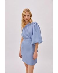 Labeca London - Florence Cloud Linen One Sleeve Dress - Lyst