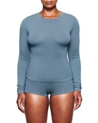 Skims - Stretch Cotton Jersey Long Sleeve T-shirt - Lyst