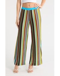 STAUD - Ali Open Stitch Stripe Pants - Lyst