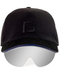 Fendi - Fashion Show Eyecap Baseball Cap With Shield Sunglasses - Lyst