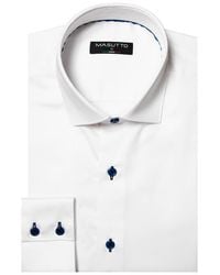 MASUTTO - Venice Button Down Long Sleeve Shirt - Lyst