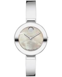 Movado - Bold Mother-Of-Pearl Bangle Bracelet Watch, 28Mm - Lyst
