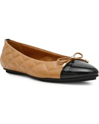 Anne Klein - Luci Cap Toe Ballet Flat - Lyst
