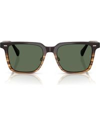 Oliver Peoples - 52Mm Rectangular Polarized Sunglasses - Lyst