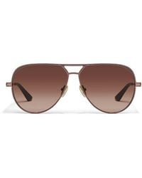 Quay - Open Tab 63Mm Gradient Aviator Sunglasses - Lyst