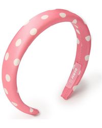 OLAH - Polka Dot Silk Headband - Lyst