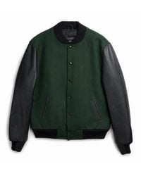 Last Wolf - Pine Varsity Jacket - Lyst