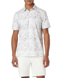 Bugatchi - Milo Ooohcotton Floral Short Sleeve Button-up Shirt - Lyst