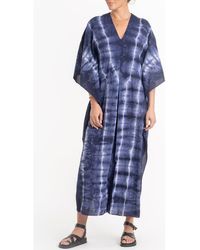 ocean + main - Maxi Cotton Caftan - Lyst