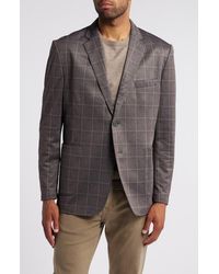 Johnston & Murphy - Xc Flex Windowpane Check Knit Sport Coat - Lyst
