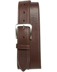 Shinola - Double Stitch Leather Belt - Lyst