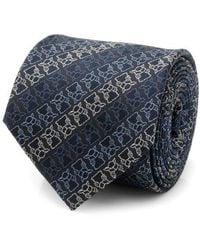 Cufflinks Inc. - Grogu Outline Stripe Silk Blend Tie - Lyst