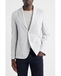BOSS - Hanry Slim Fit Microcheck Knit Cotton Blend Sport Coat - Lyst