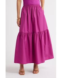 Open Edit - Tiered Maxi Skirt - Lyst